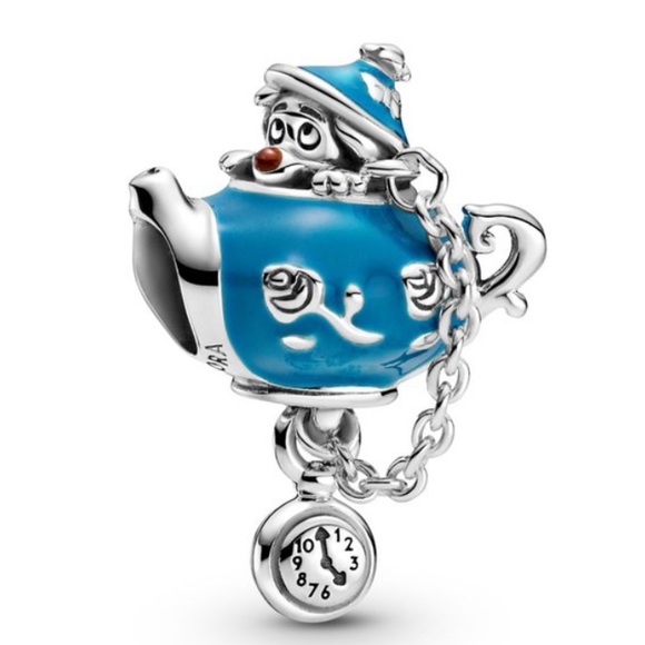 NWOT Disney Alice in Wonderland, Unbirthday Party Teapot Charm Sterling Silver - Picture 2 of 13